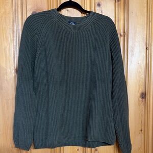 Dockers Men's Olive Crewneck Sweater